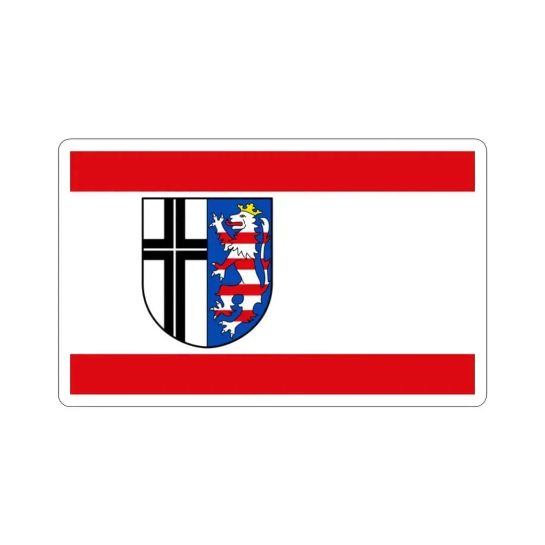 Flag of Fulda Germany STICKER Vinyl Die-Cut Decal 2 Inch - The Sticker Space