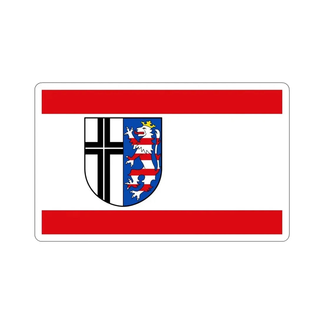 Flag of Fulda Germany STICKER Vinyl Die-Cut Decal - The Sticker Space