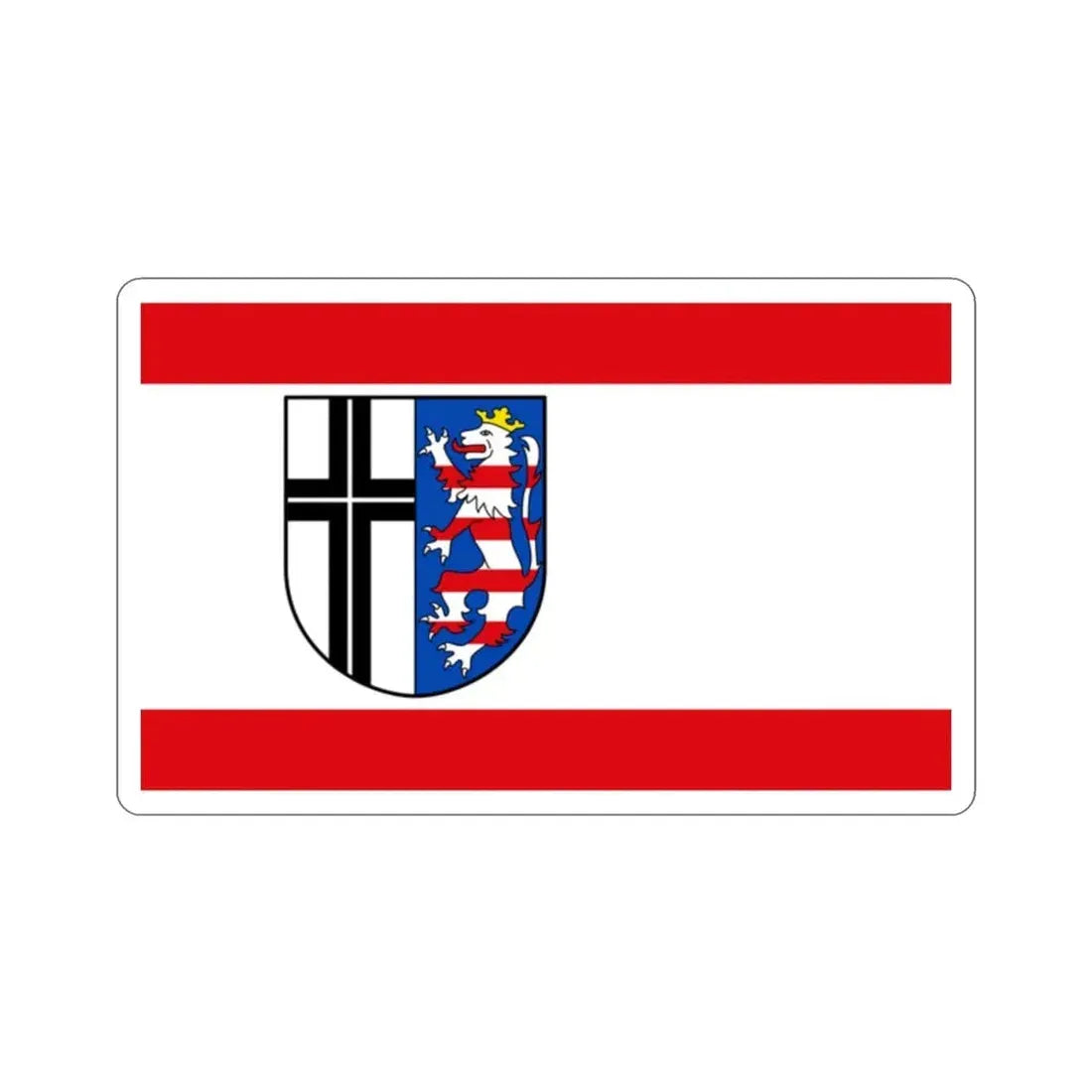 Flag of Fulda Germany STICKER Vinyl Die-Cut Decal - The Sticker Space