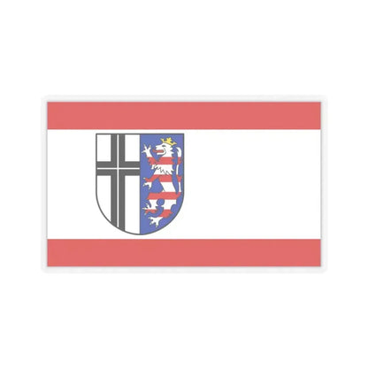 Flag of Fulda Germany - STICKER Vinyl Kiss-Cut Decal 2 Inch Transparent - The Sticker Space
