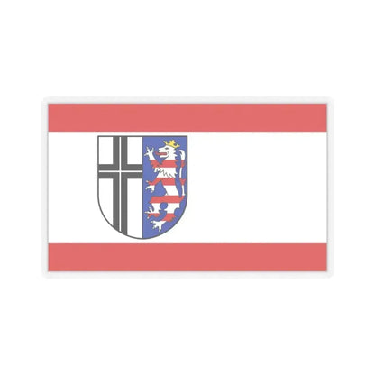 Flag of Fulda Germany - STICKER Vinyl Kiss-Cut Decal 3 Inch Transparent - The Sticker Space