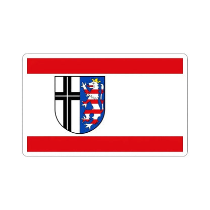 Flag of Fulda Germany - STICKER Vinyl Kiss-Cut Decal 3 Inch White - The Sticker Space