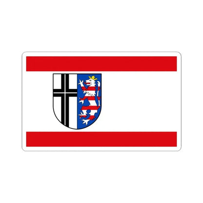 Flag of Fulda Germany - STICKER Vinyl Kiss-Cut Decal 6 Inch White - The Sticker Space
