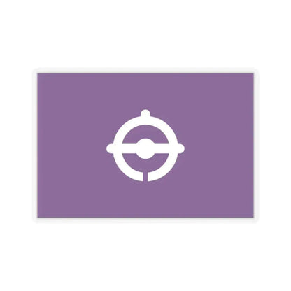 Flag of Funabashi Chiba Japan - STICKER Vinyl Kiss-Cut Decal 2 Inch Transparent - The Sticker Space