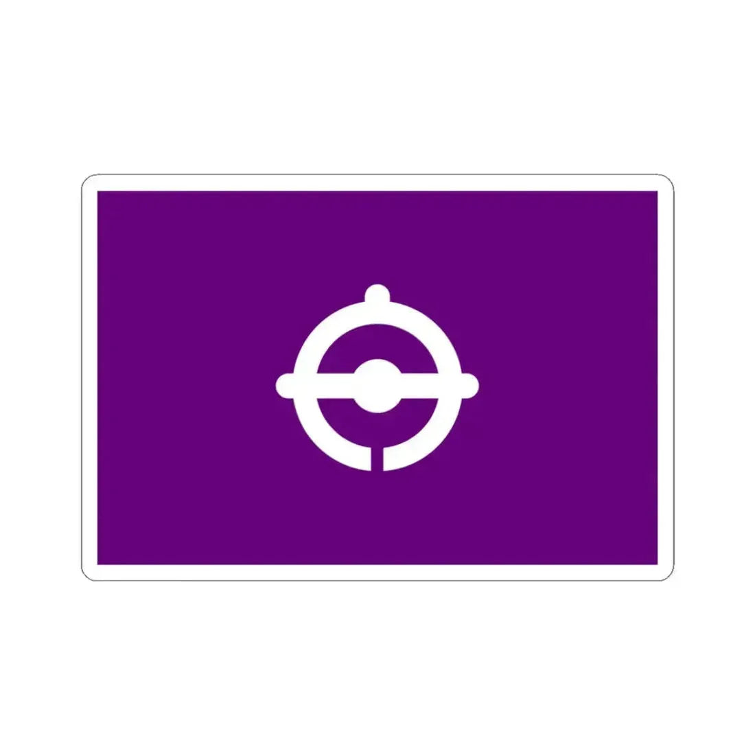 Flag of Funabashi Chiba Japan - STICKER Vinyl Kiss-Cut Decal 3 Inch White - The Sticker Space