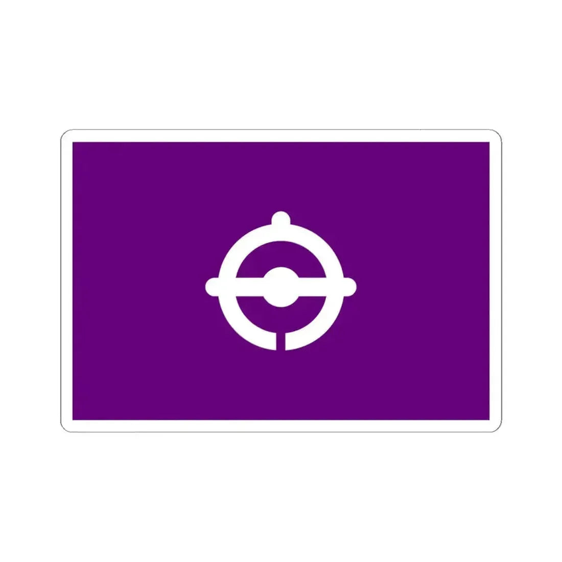 Flag of Funabashi Chiba Japan - STICKER Vinyl Kiss-Cut Decal 6 Inch White - The Sticker Space