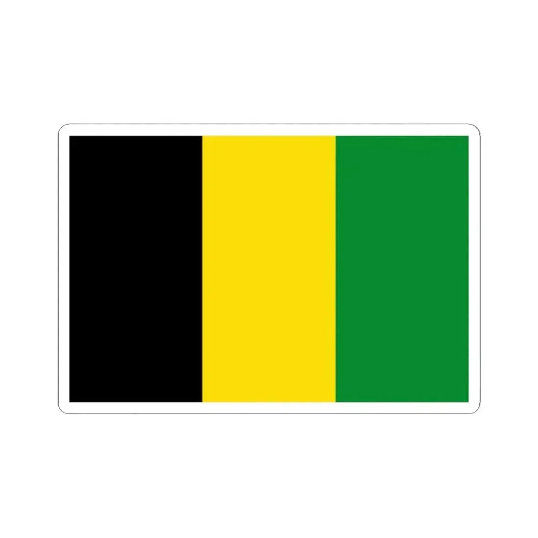 Flag of Furnes Belgium (Belgium) STICKER Vinyl Kiss-Cut Decal 2 Inch White - The Sticker Space