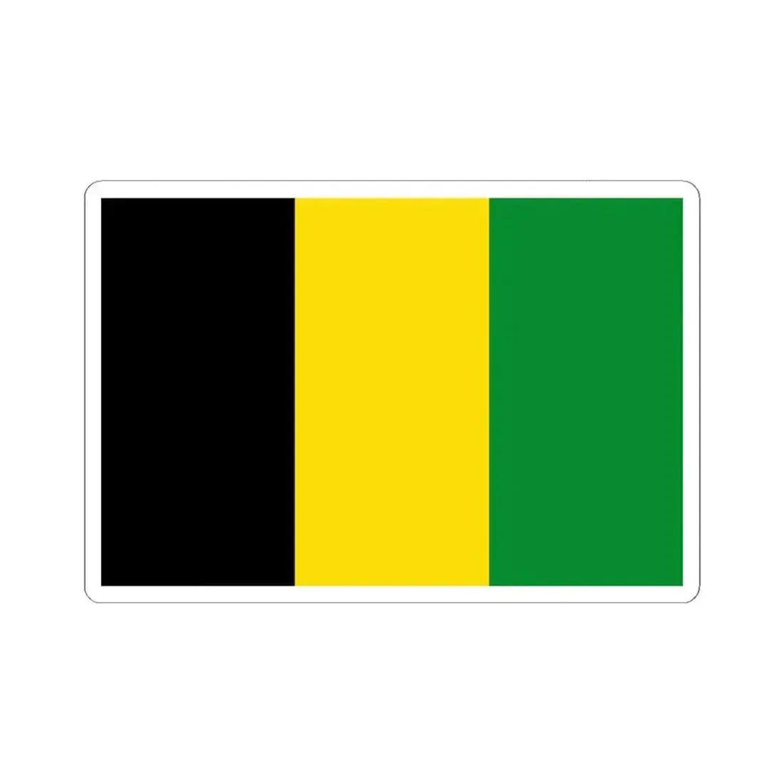 Flag of Furnes Belgium (Belgium) STICKER Vinyl Kiss-Cut Decal 6 Inch White - The Sticker Space