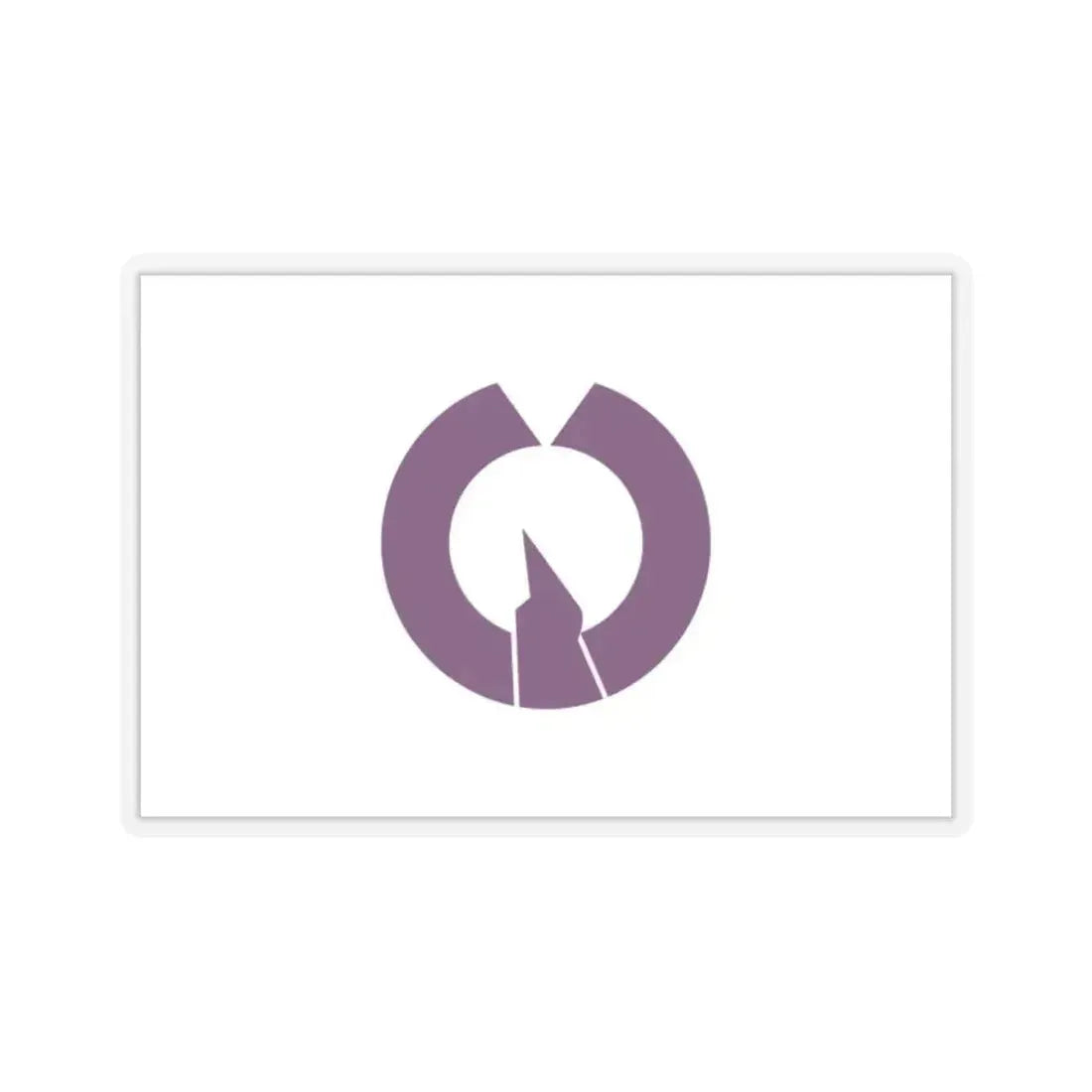 Flag of Fussa Tokyo Japan - STICKER Vinyl Kiss-Cut Decal 2 Inch Transparent - The Sticker Space