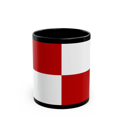 Flag of Gaeta Italy - Black Coffee Mug-11oz-The Sticker Space