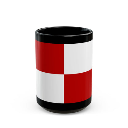 Flag of Gaeta Italy - Black Coffee Mug-15oz-The Sticker Space