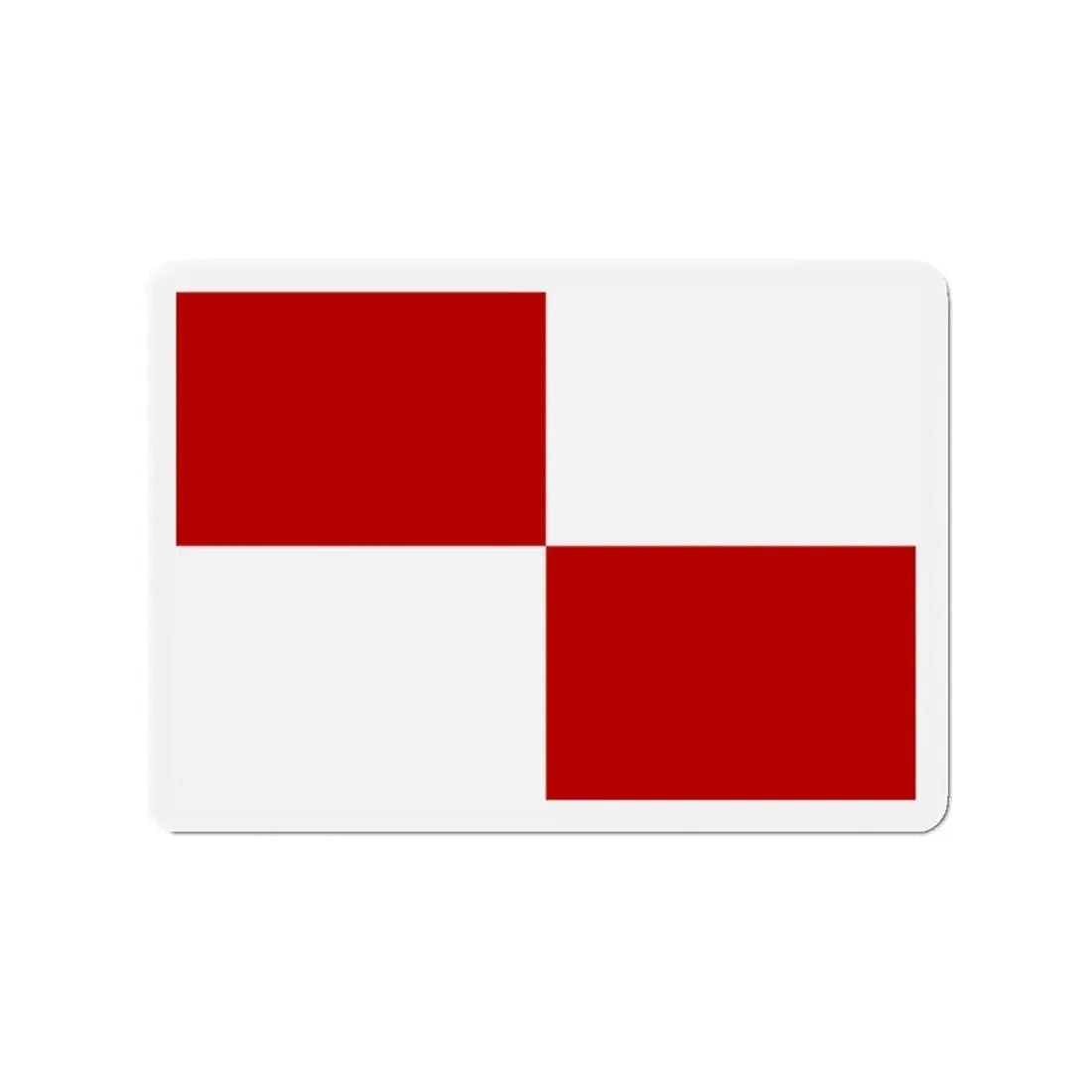 Flag of Gaeta Italy - Refrigerator Magnet 2 Inch - The Sticker Space