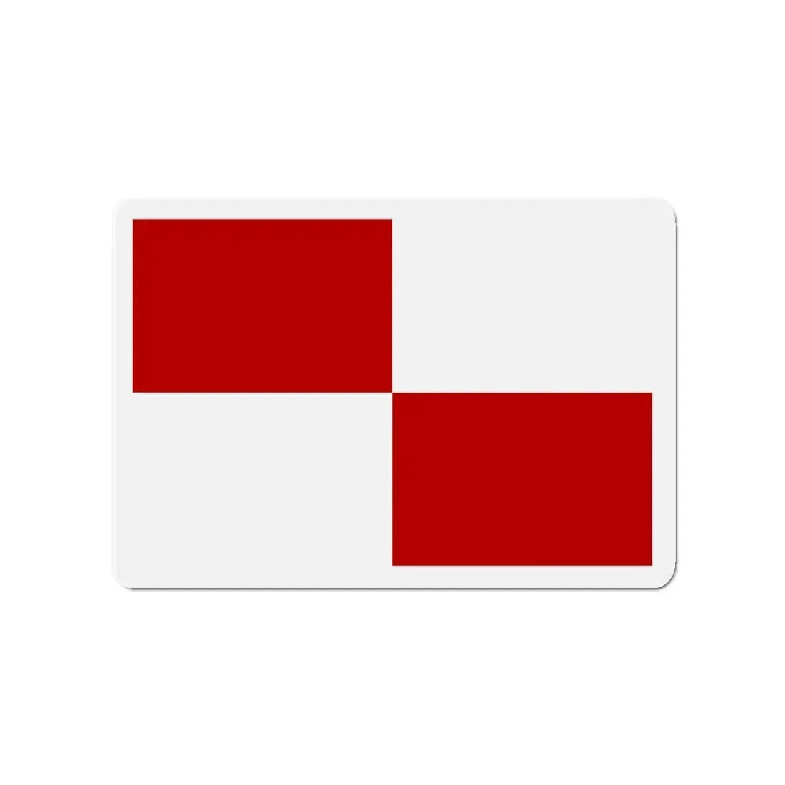 Flag of Gaeta Italy - Refrigerator Magnet 3 Inch - The Sticker Space