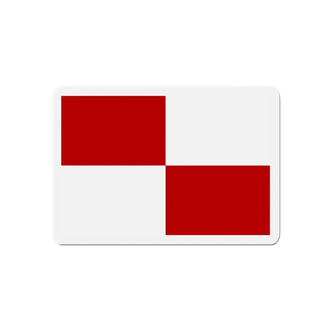 Flag of Gaeta Italy - Refrigerator Magnet 6 Inch - The Sticker Space