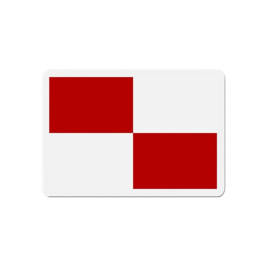 Flag of Gaeta Italy - Refrigerator Magnet 6 Inch - The Sticker Space