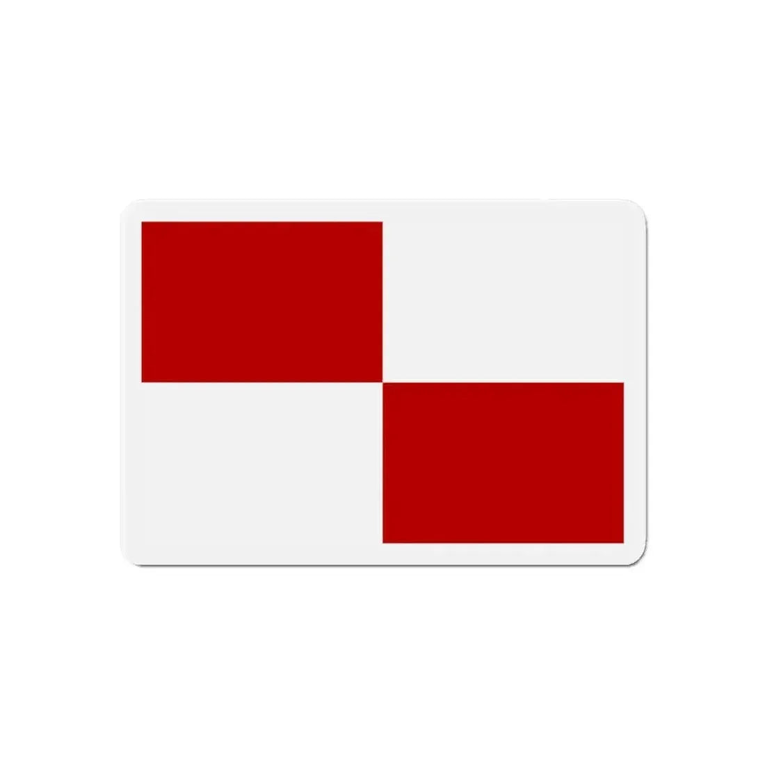 Flag of Gaeta Italy - Refrigerator Magnet - The Sticker Space