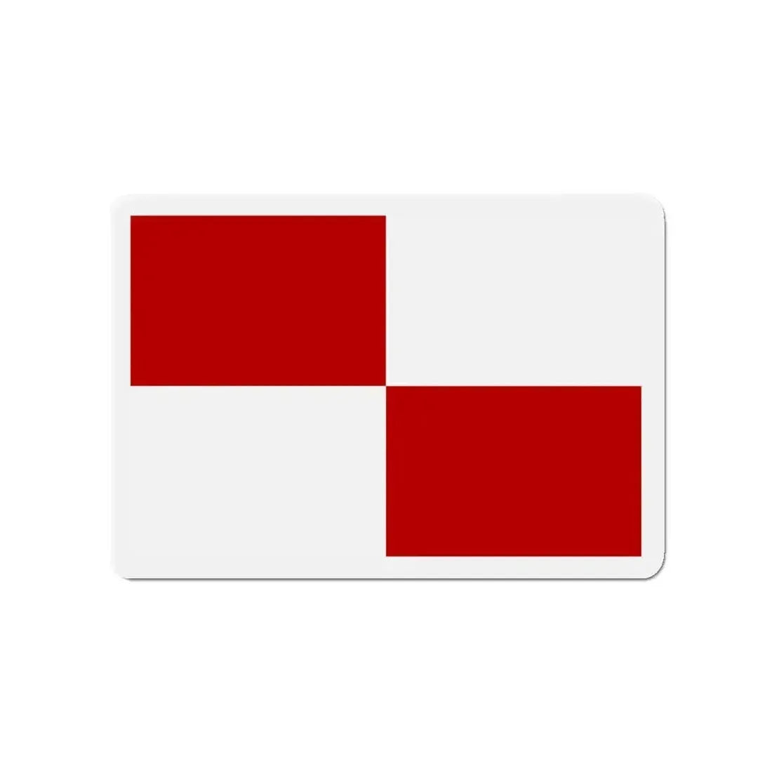 Flag of Gaeta Italy - Refrigerator Magnet - The Sticker Space