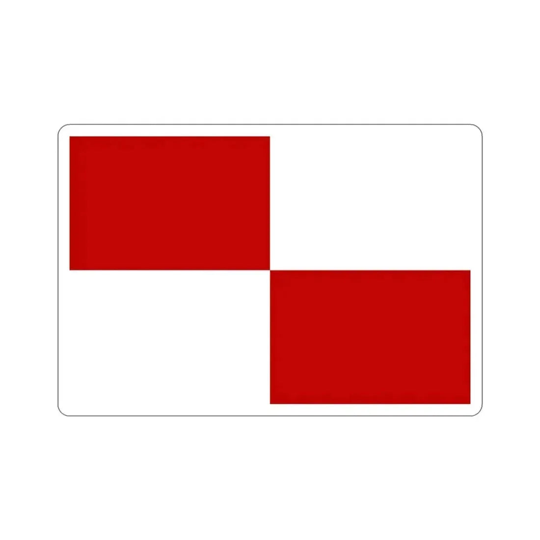 Flag of Gaeta Italy STICKER Vinyl Die-Cut Decal 3 Inch - The Sticker Space