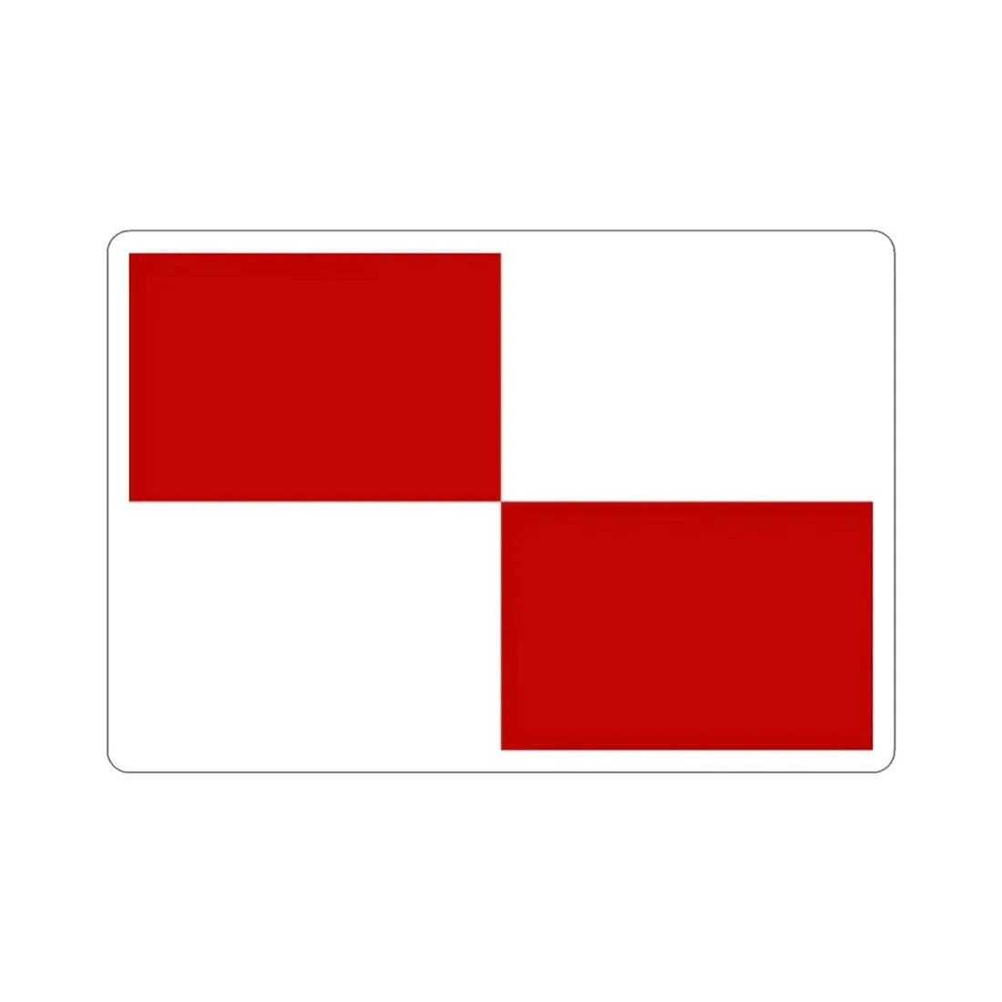 Flag of Gaeta Italy STICKER Vinyl Die-Cut Decal - The Sticker Space