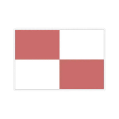 Flag of Gaeta Italy - STICKER Vinyl Kiss-Cut Decal 2 Inch Transparent - The Sticker Space