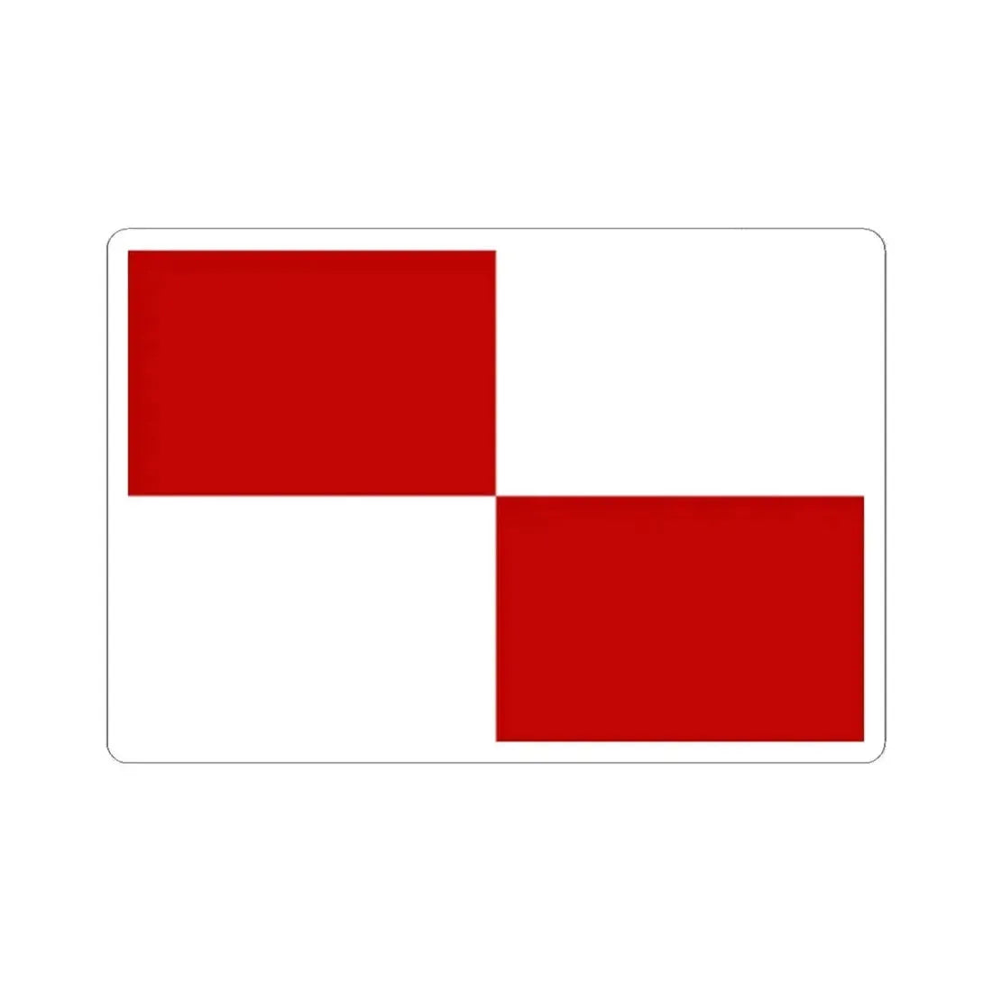 Flag of Gaeta Italy - STICKER Vinyl Kiss-Cut Decal 2 Inch White - The Sticker Space