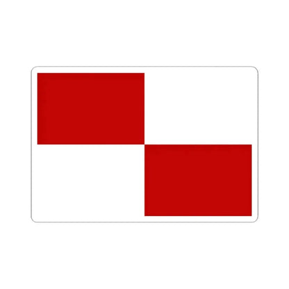 Flag of Gaeta Italy - STICKER Vinyl Kiss-Cut Decal 2 Inch White - The Sticker Space