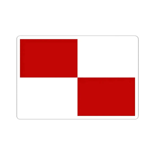 Flag of Gaeta Italy - STICKER Vinyl Kiss-Cut Decal 2 Inch White - The Sticker Space