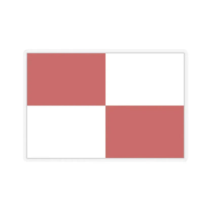 Flag of Gaeta Italy - STICKER Vinyl Kiss-Cut Decal 3 Inch Transparent - The Sticker Space