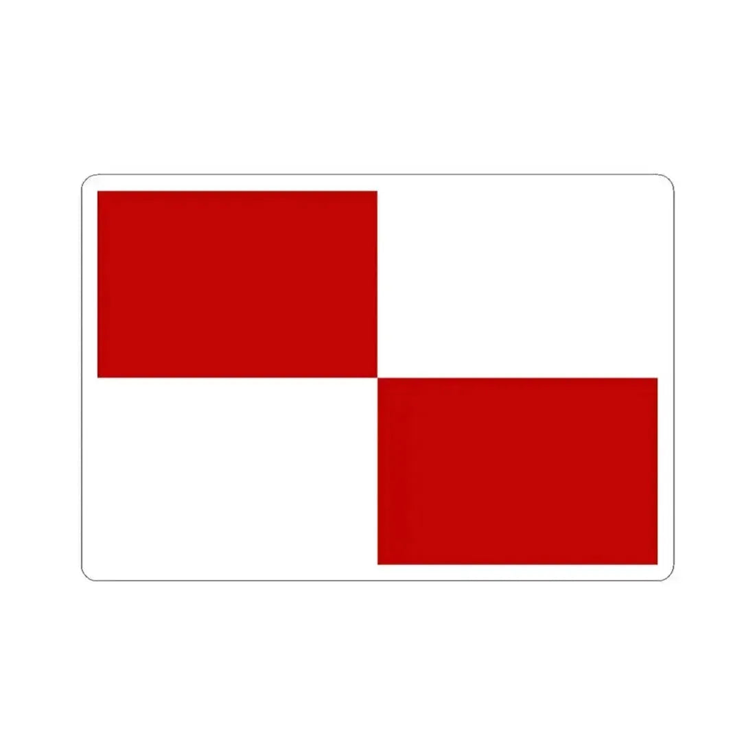 Flag of Gaeta Italy - STICKER Vinyl Kiss-Cut Decal 3 Inch White - The Sticker Space