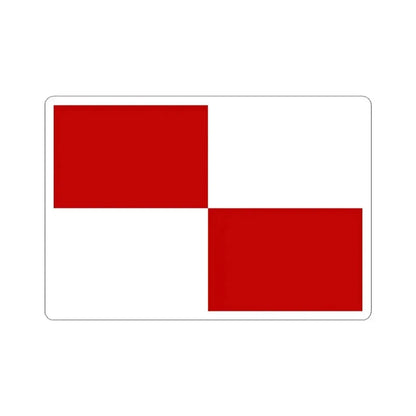Flag of Gaeta Italy - STICKER Vinyl Kiss-Cut Decal 3 Inch White - The Sticker Space