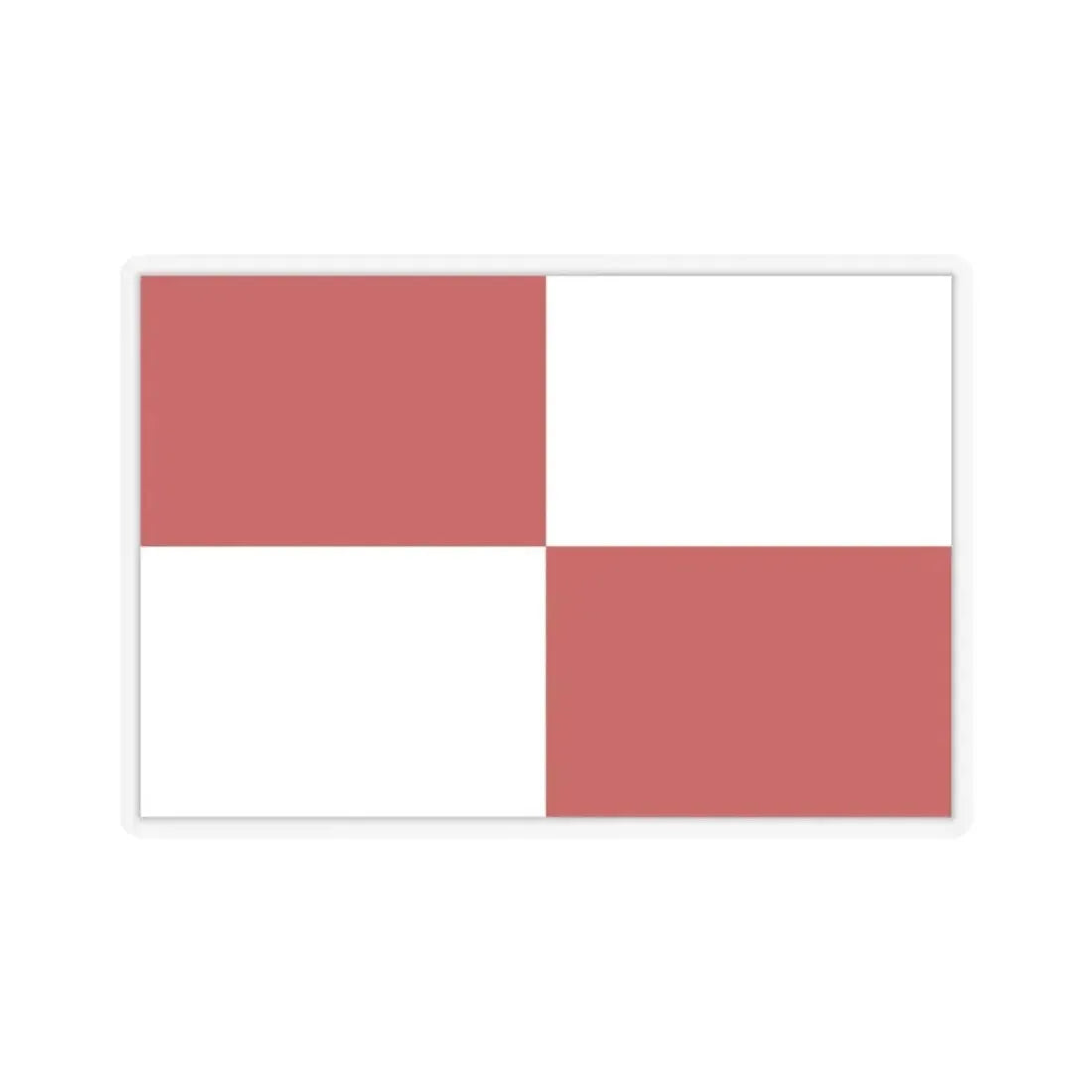 Flag of Gaeta Italy - STICKER Vinyl Kiss-Cut Decal 4 Inch Transparent - The Sticker Space