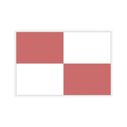 Flag of Gaeta Italy - STICKER Vinyl Kiss-Cut Decal 4 Inch Transparent - The Sticker Space