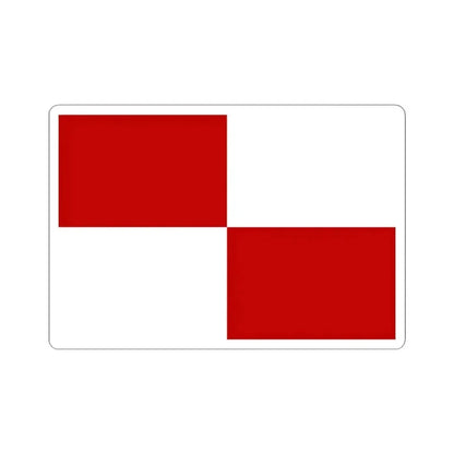 Flag of Gaeta Italy - STICKER Vinyl Kiss-Cut Decal 4 Inch White - The Sticker Space
