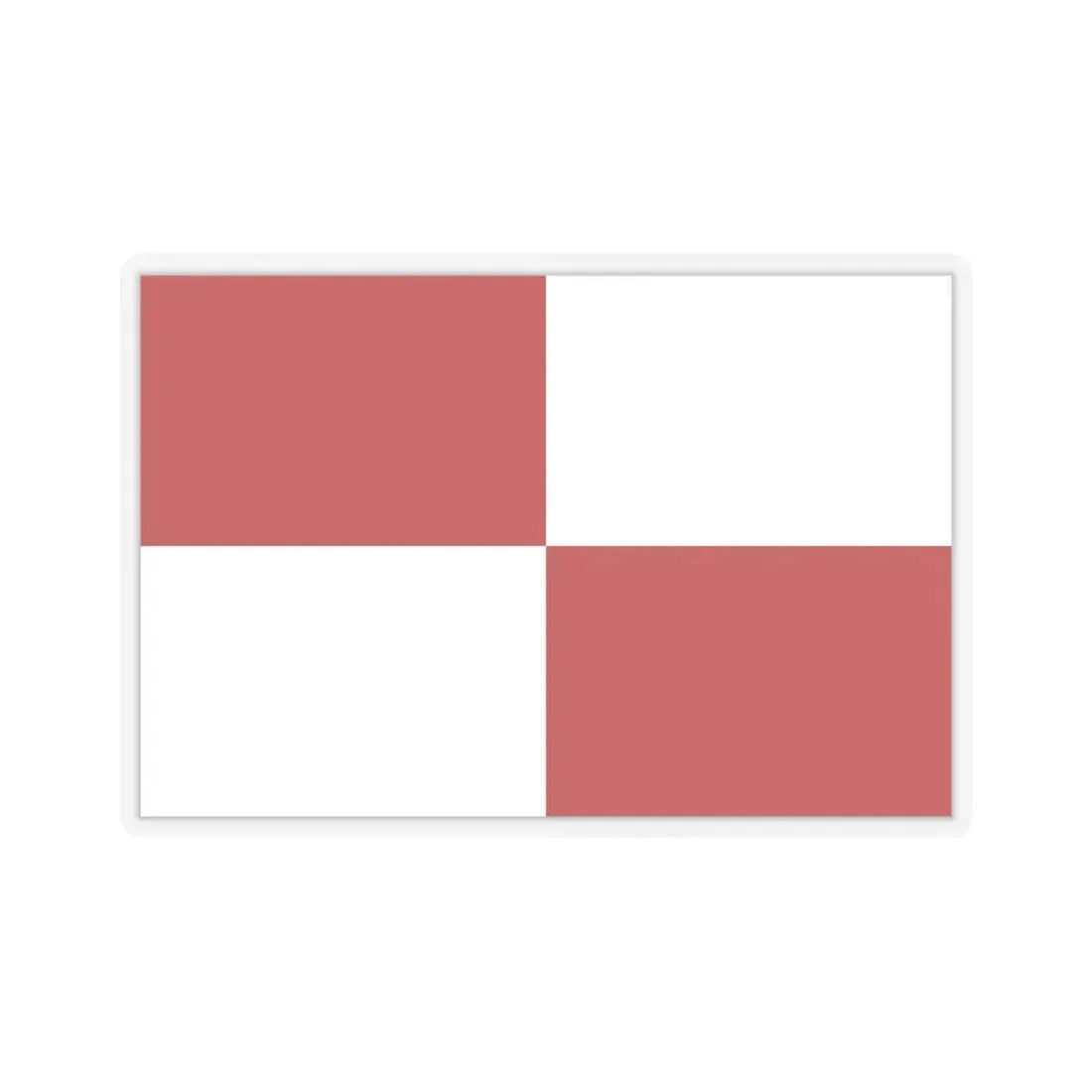 Flag of Gaeta Italy - STICKER Vinyl Kiss-Cut Decal 6 Inch Transparent - The Sticker Space