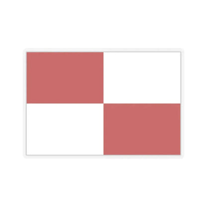 Flag of Gaeta Italy - STICKER Vinyl Kiss-Cut Decal 6 Inch Transparent - The Sticker Space