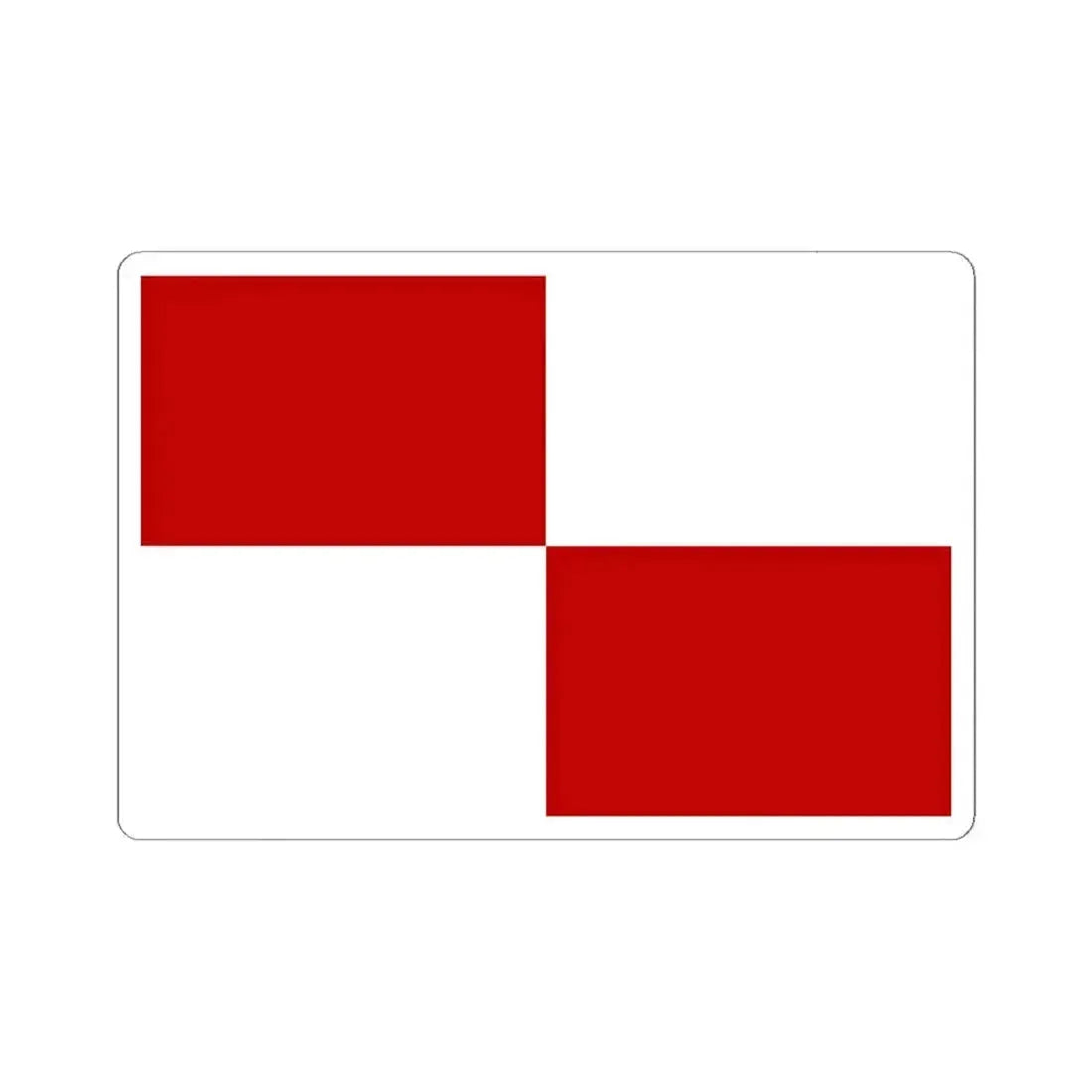Flag of Gaeta Italy - STICKER Vinyl Kiss-Cut Decal 6 Inch White - The Sticker Space