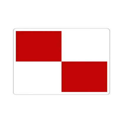 Flag of Gaeta Italy - STICKER Vinyl Kiss-Cut Decal 6 Inch White - The Sticker Space