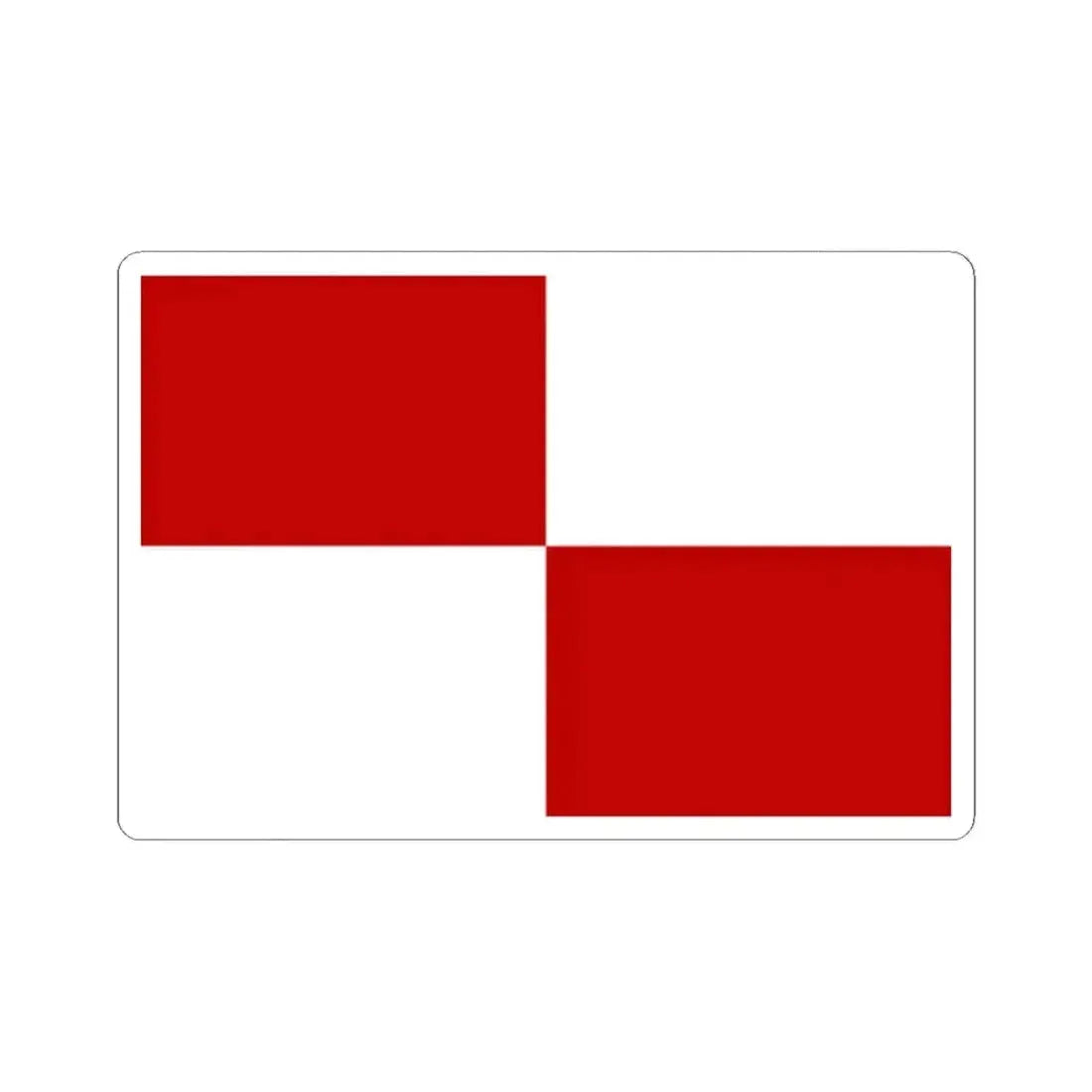 Flag of Gaeta Italy - STICKER Vinyl Kiss-Cut Decal - The Sticker Space