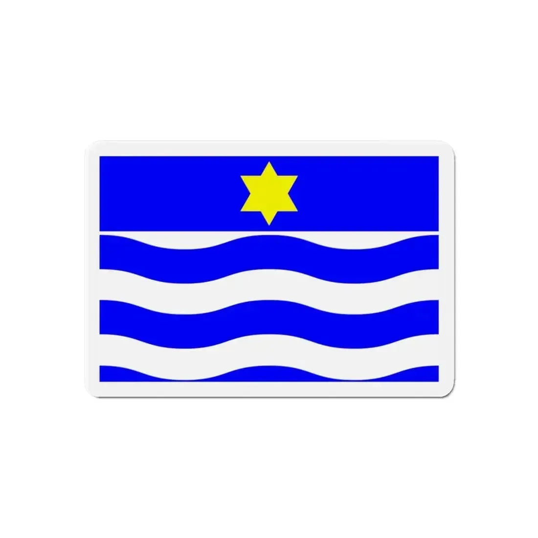 Flag of Għajnsielem Malta - Refrigerator Magnet - The Sticker Space