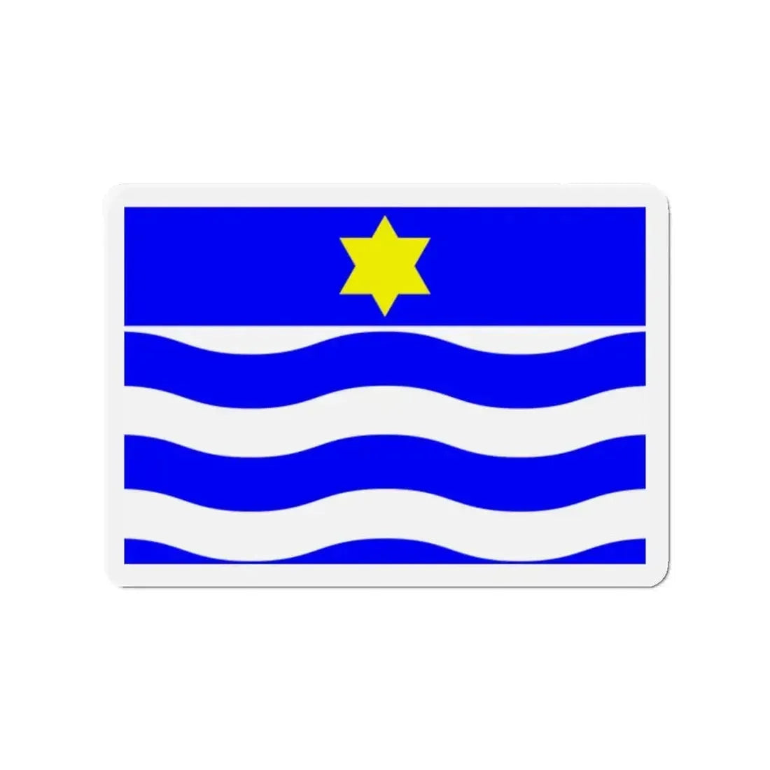 Flag of Għajnsielem Malta - Refrigerator Magnet - The Sticker Space