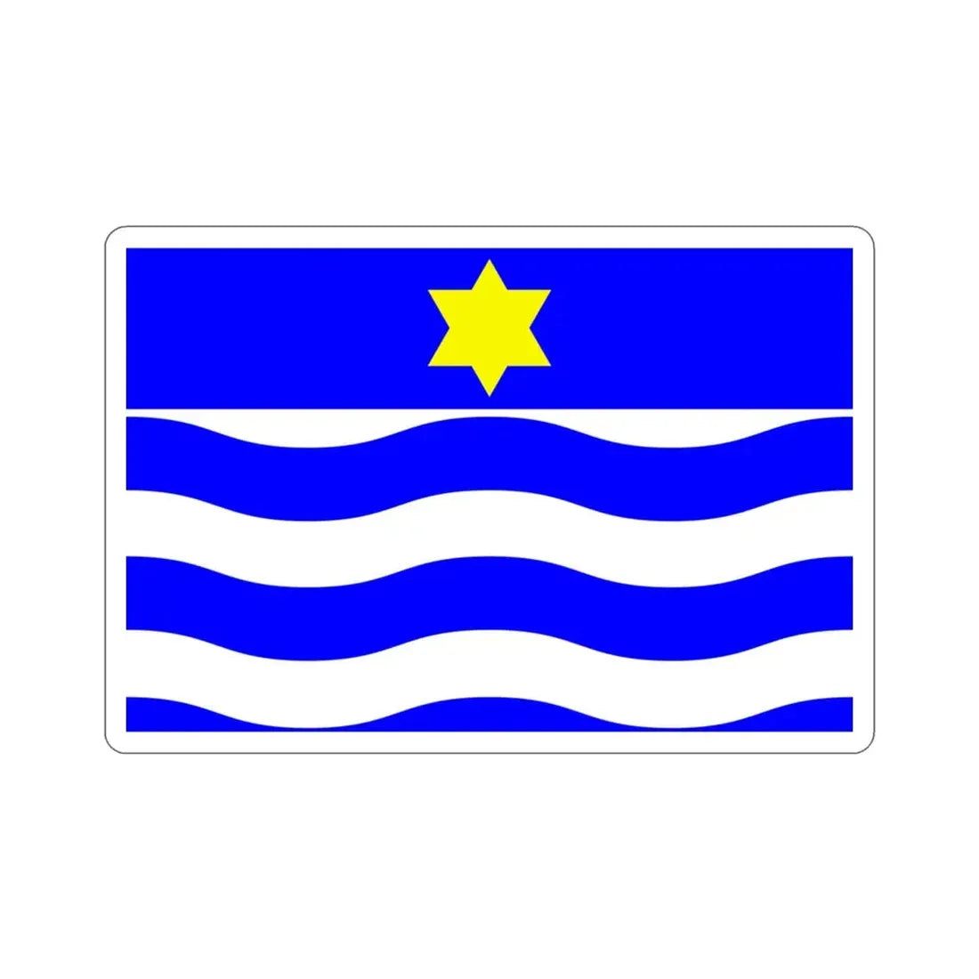 Flag of Għajnsielem Malta STICKER Vinyl Die-Cut Decal 3 Inch - The Sticker Space