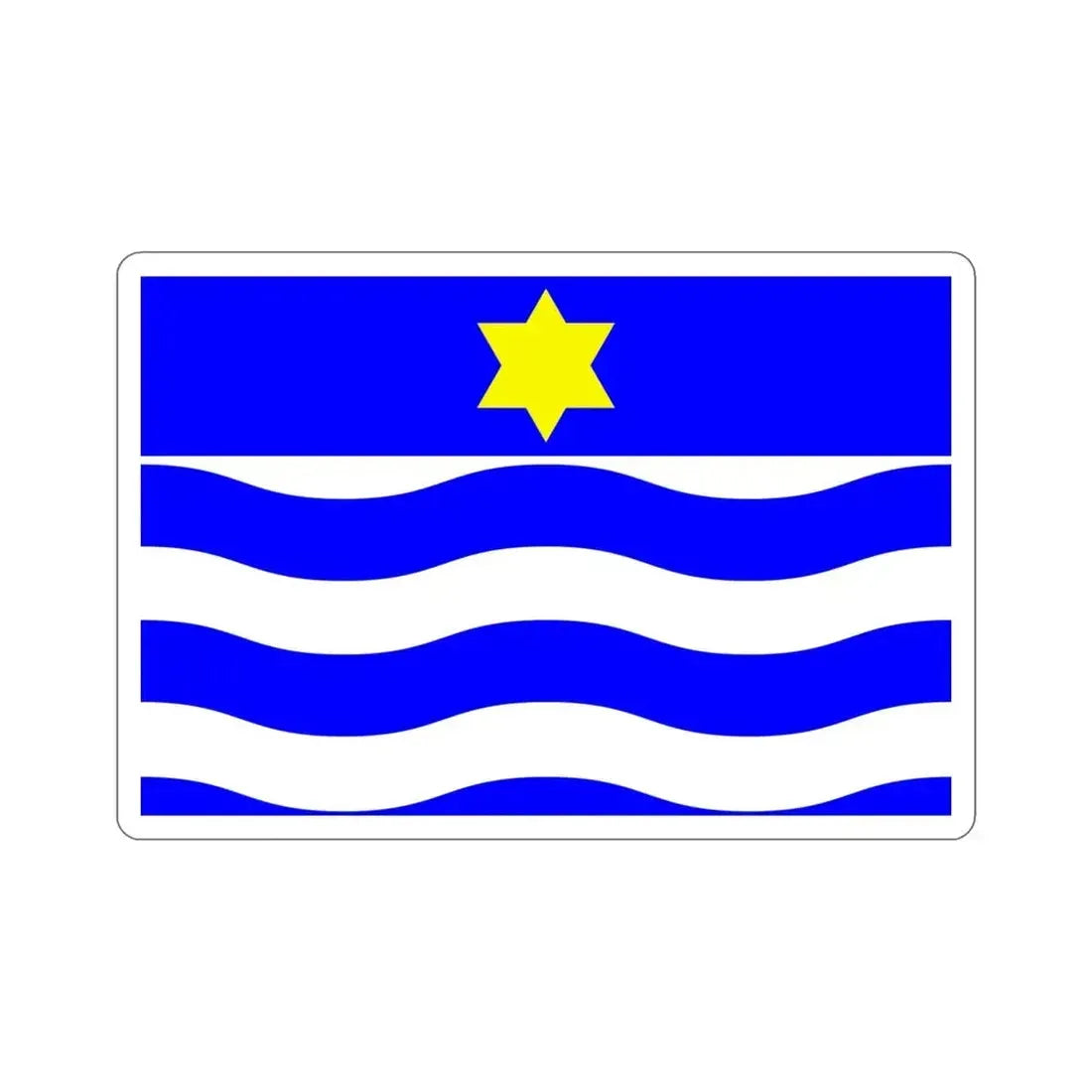 Flag of Għajnsielem Malta STICKER Vinyl Die-Cut Decal 4 Inch - The Sticker Space