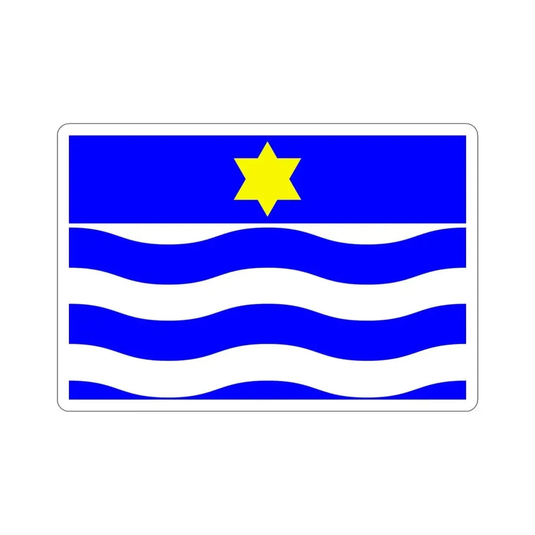 Flag of Għajnsielem Malta STICKER Vinyl Die-Cut Decal 4 Inch - The Sticker Space