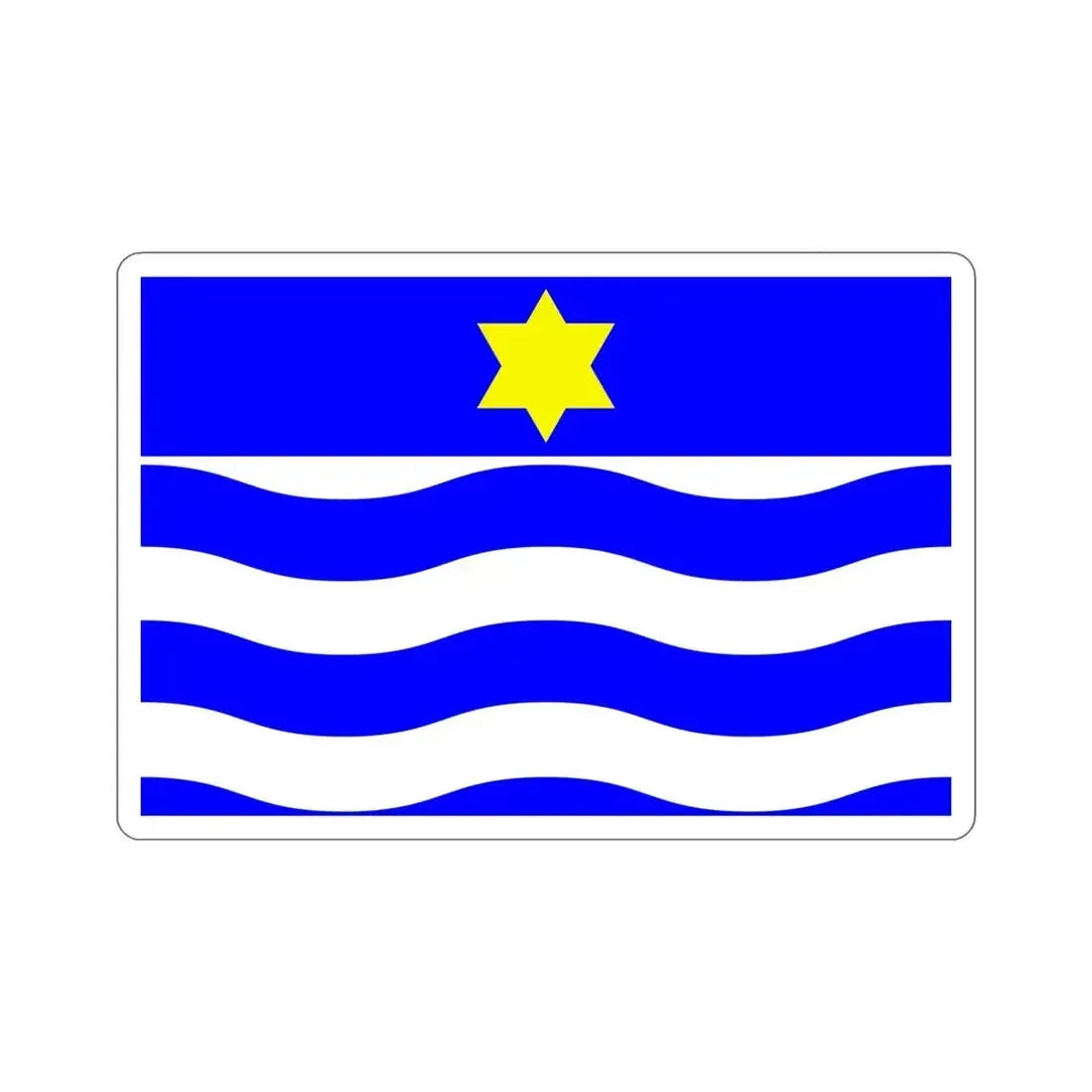 Flag of Għajnsielem Malta STICKER Vinyl Die-Cut Decal 5 Inch - The Sticker Space