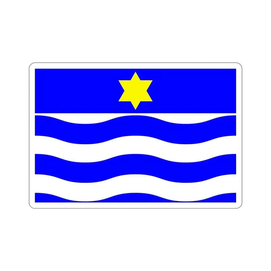 Flag of Għajnsielem Malta STICKER Vinyl Die-Cut Decal 5 Inch - The Sticker Space