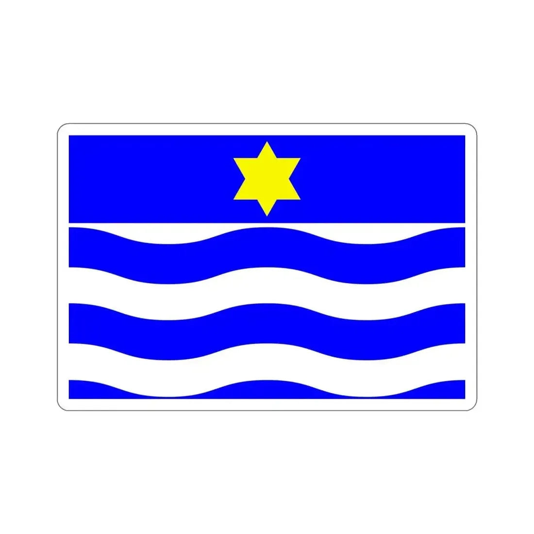 Flag of Għajnsielem Malta STICKER Vinyl Die-Cut Decal 6 Inch - The Sticker Space