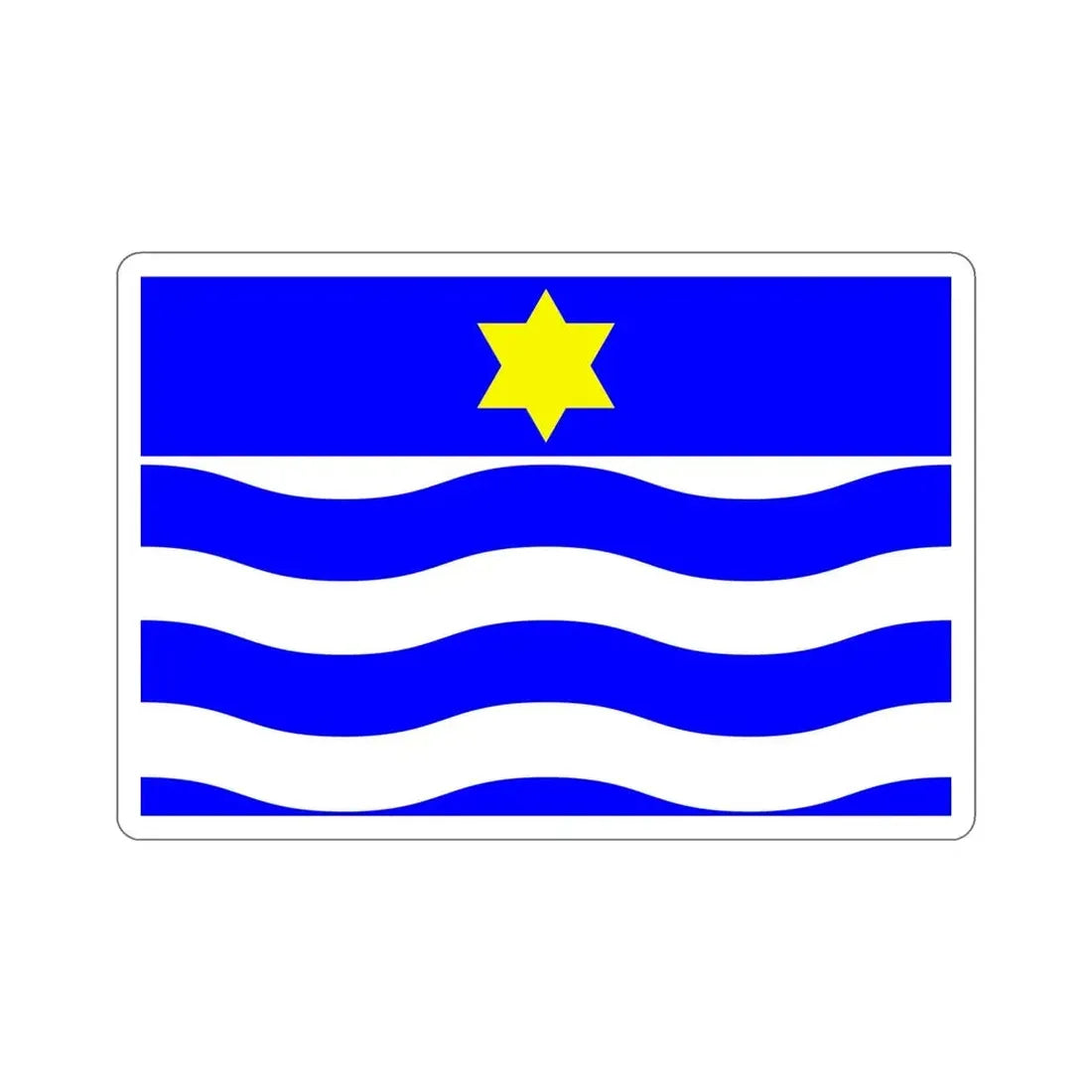 Flag of Għajnsielem Malta STICKER Vinyl Die-Cut Decal 6 Inch - The Sticker Space