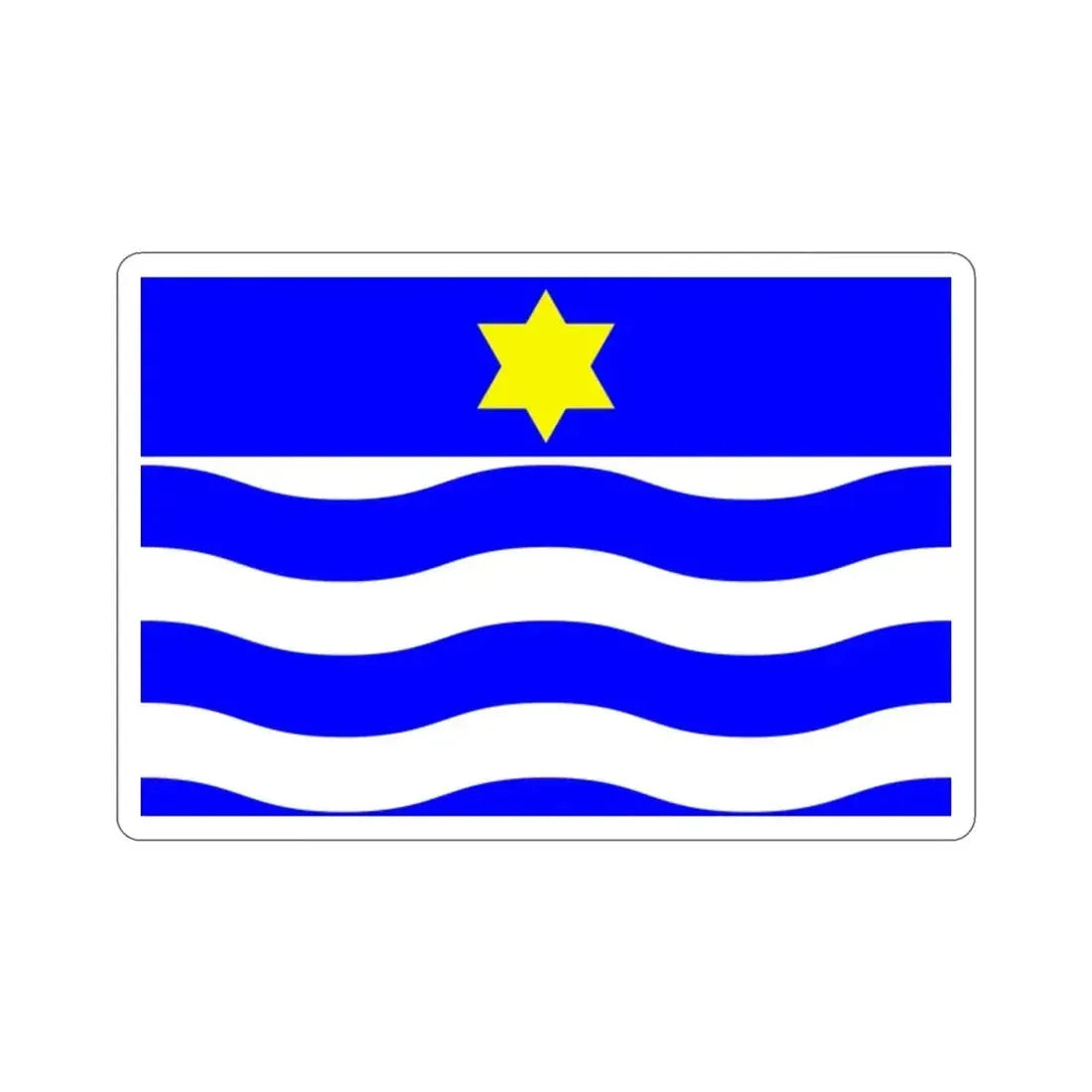 Flag of Għajnsielem Malta STICKER Vinyl Die-Cut Decal - The Sticker Space