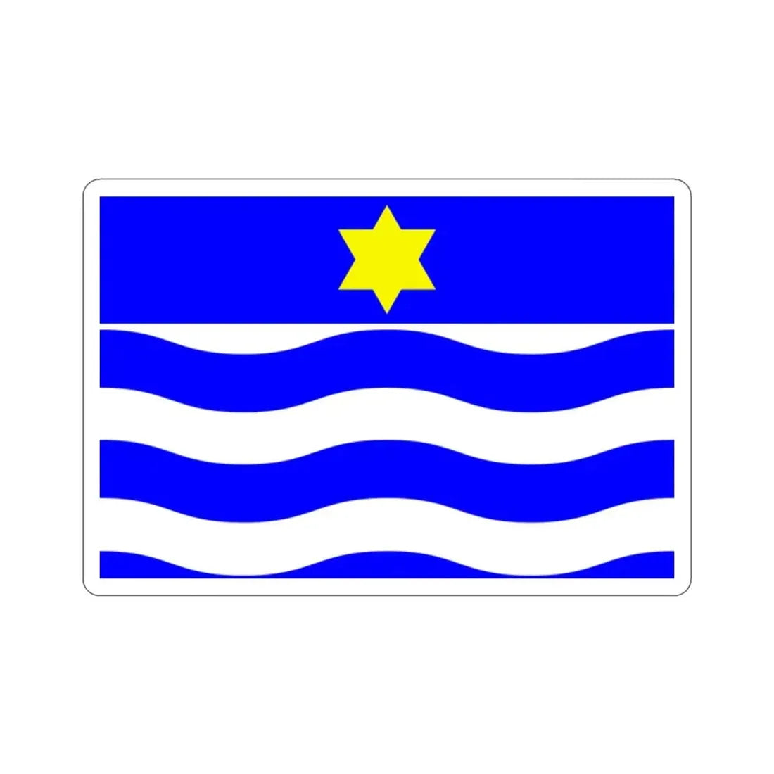 Flag of Għajnsielem Malta STICKER Vinyl Die-Cut Decal - The Sticker Space