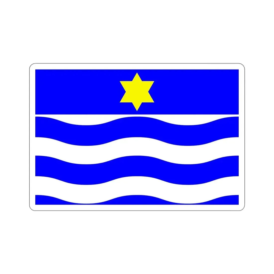 Flag of Għajnsielem Malta STICKER Vinyl Die-Cut Decal - The Sticker Space